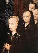 Gerard David Triptych of Jean Des Trompes painting